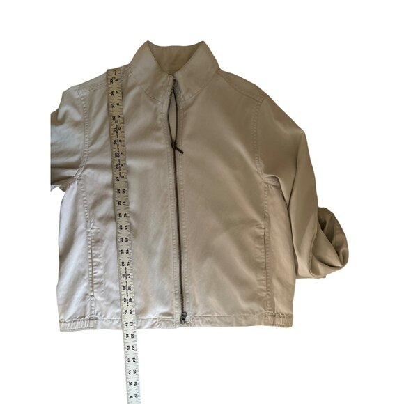 Lord & Taylor Beige Full-Zip Jacket Size 6 High Neck Casual & Comfortable - Picture 7 of 7